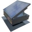 Remington Solar 40-Watt Galvanized Black Steel Roof Mount Solar Attic Fan with Humidistat-Thermostat SF40-BLK