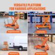 SKYSHALO Hydraulic Lift Table Cart, Manual Single Scissor Lift Table with 4 Wheels, 500lbs. Capacity 28.5 in. Lifting Height DJYYSJPTCCS4EL7SHV0-25317