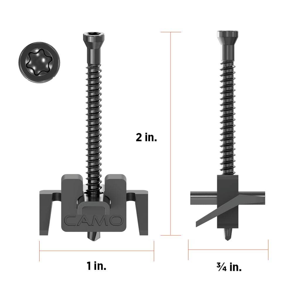CAMO Wedgemetal Stainless Steel Hidden Deck Fastener Clip For Metal Framing (450-Count/250 sq. ft.) 0344679 CAMO Wedgemetal Stainless Steel Hidden Deck Fastener Clip For Metal Framing (450-Count/250 sq. ft.) 0344679