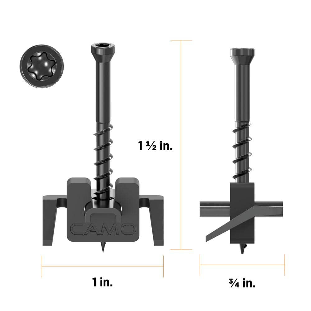 CAMO Wedge Stainless Steel Hidden Deck Fastener Clip (900-Count/500 sq. ft.) 0344656S CAMO Wedge Stainless Steel Hidden Deck Fastener Clip (900-Count/500 sq. ft.) 0344656S