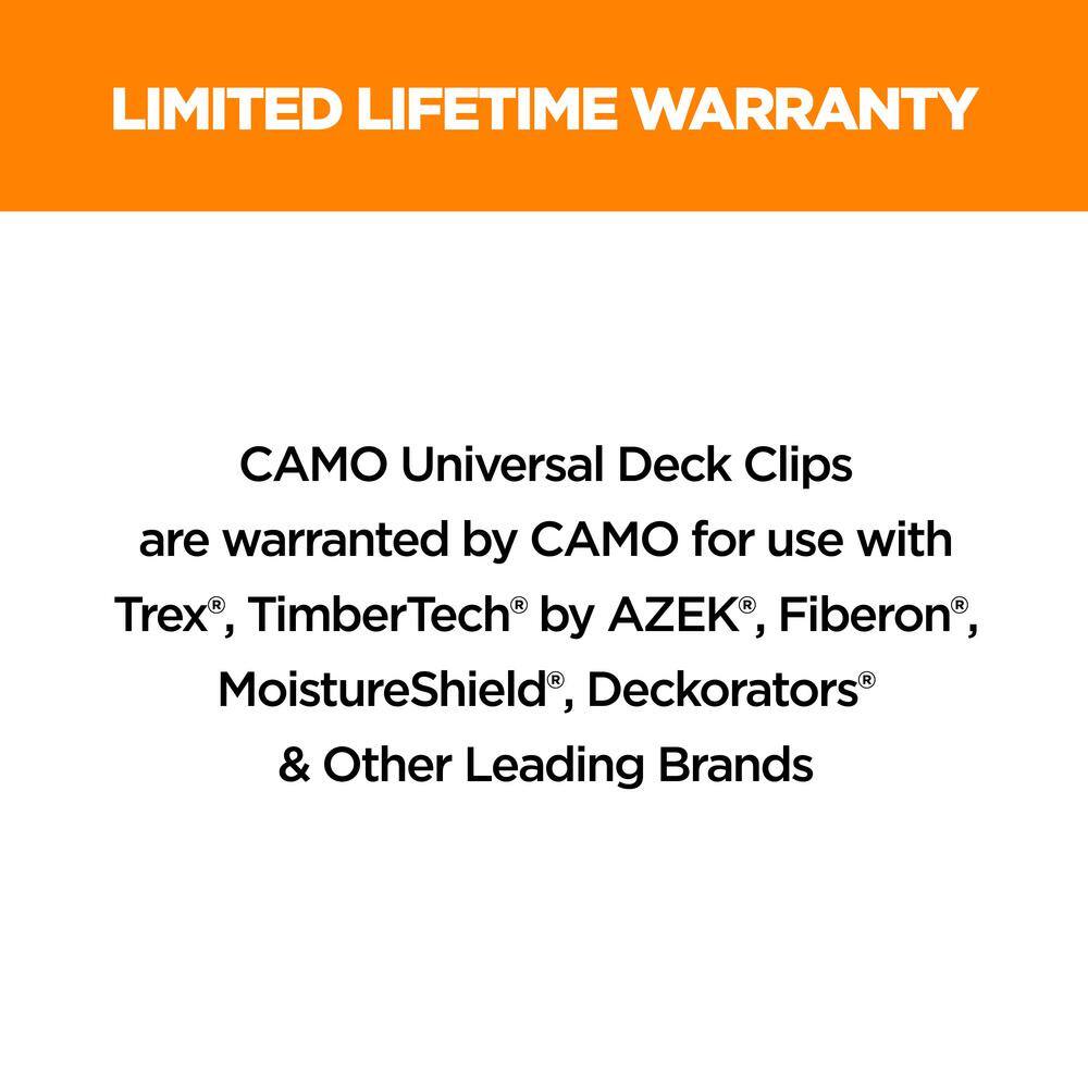 CAMO Wedge Stainless Steel Hidden Deck Fastener Clip (900-Count/500 sq. ft.) 0344656S CAMO Wedge Stainless Steel Hidden Deck Fastener Clip (900-Count/500 sq. ft.) 0344656S