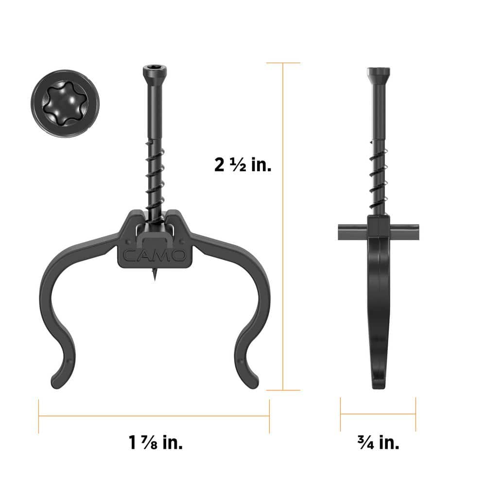 CAMO EdgeClip Hidden Deck Fastener (900-Count) 0344356 CAMO EdgeClip Hidden Deck Fastener (900-Count) 0344356