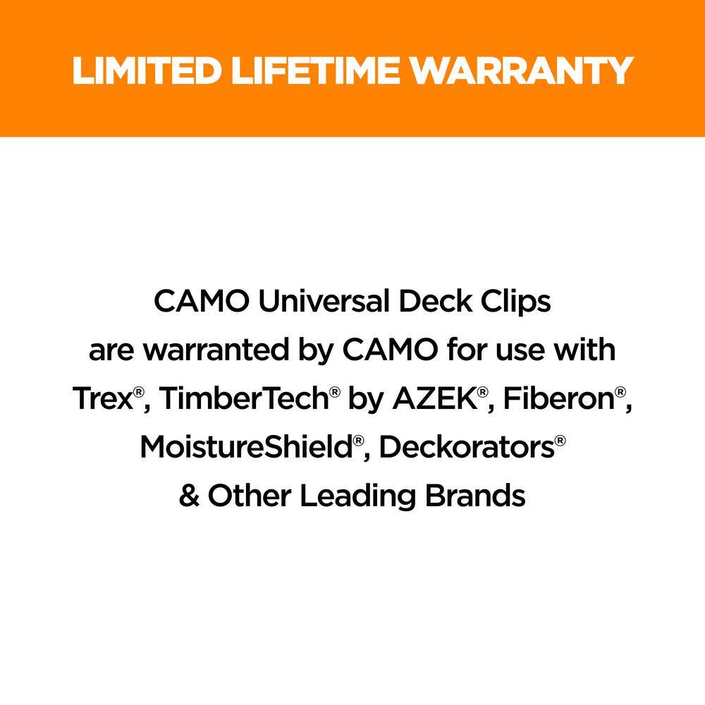 CAMO EdgeClip Hidden Deck Fastener (900-Count) 0344356 CAMO EdgeClip Hidden Deck Fastener (900-Count) 0344356