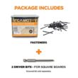 CAMO 2-3/8 in. Stainless Steel Exterior Decking Screw - Edge Hidden Deck Fasteners (1750-Count) 0345239S