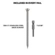 CAMO 3-1/2 in. #10 316 Stainless Steel Premium Star Drive Bugle-Head Deck Screws (1350-Count) 0348199S CAMO 3-1/2 in. #10 316 Stainless Steel Premium Star Drive Bugle-Head Deck Screws (1350-Count) 0348199S
