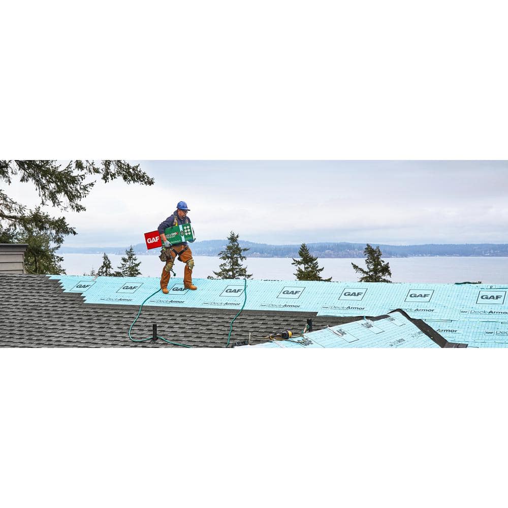 GAF Deck-Armor 1000 sq. ft Premium Breathable Synthetic Roofing Underlayment Roll 0907 GAF Deck-Armor 1000 sq. ft Premium Breathable Synthetic Roofing Underlayment Roll 0907