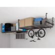 NewAge Products VersaRac Gray Adjustable Steel Overhead Garage Storage Rack (48 in W x 96 in D) 40151 NewAge Products VersaRac Gray Adjustable Steel Overhead Garage Storage Rack (48 in W x 96 in D) 40151