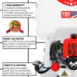 Tomahawk Power 5 Gal. Gas Power Backpack Sprayer with Fogging Attachment for Pesticide, Disinfectant and Fertilizer TPS25 + CG