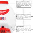 Tomahawk Power 5 Gal. Gas Power Backpack Sprayer with Fogging Attachment for Pesticide, Disinfectant and Fertilizer TPS25 + CG