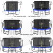 JUMPZYLLA Trampoline Outdoor 8FT 10FT 12FT 14FT 15FT 16FT with Enclosure and Ladder, ASTM Approved Recreational Trampoline for Kids and Adults, Anti-Rust Coated Frame