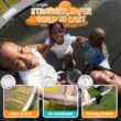 JUMPZYLLA Trampoline Outdoor 8FT 10FT 12FT 14FT 15FT 16FT with Enclosure and Ladder, ASTM Approved Recreational Trampoline for Kids and Adults, Anti-Rust Coated Frame