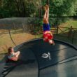 JUMPZYLLA Trampoline Outdoor 8FT 10FT 12FT 14FT 15FT 16FT with Enclosure and Ladder, ASTM Approved Recreational Trampoline for Kids and Adults, Anti-Rust Coated Frame