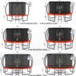 JUMPZYLLA Trampoline Outdoor 8FT 10FT 12FT 14FT 15FT 16FT with Enclosure and Ladder, ASTM Approved Recreational Trampoline for Kids and Adults, Anti-Rust Coated Frame