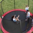 JUMPZYLLA Trampoline Outdoor 8FT 10FT 12FT 14FT 15FT 16FT with Enclosure and Ladder, ASTM Approved Recreational Trampoline for Kids and Adults, Anti-Rust Coated Frame