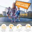 JUMPZYLLA Trampoline Outdoor 8FT 10FT 12FT 14FT 15FT 16FT with Enclosure and Ladder, ASTM Approved Recreational Trampoline for Kids and Adults, Anti-Rust Coated Frame