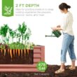 Best Choice Products 8 ft. x 4 ft. x 2 ft. Terracotta Outdoor Steel Raised Garden Bed, Planter Box for Vegetables, Flowers, Herbs SKY7332