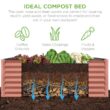 Best Choice Products 8 ft. x 4 ft. x 2 ft. Terracotta Outdoor Steel Raised Garden Bed, Planter Box for Vegetables, Flowers, Herbs SKY7332