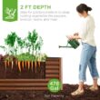 Best Choice Products 8 ft. x 4 ft. x 2 ft. Wood Grain Outdoor Steel Raised Garden Bed, Planter Box for Vegetables, Flowers, Herbs SKY6617 Best Choice Products 8 ft. x 4 ft. x 2 ft. Wood Grain Outdoor Steel Raised Garden Bed, Planter Box for Vegetables, Flowers, Herbs SKY6617
