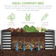 Best Choice Products 8 ft. x 4 ft. x 2 ft. Gray Outdoor Steel Raised Garden Bed Planter Box for Vegetables, Flowers, Herbs SKY6372