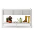 LUE BONA 48 in. x 18 in. x 30 in. White Raised Planter Boxes, Elevated Plastic Garden Bed Stand for Backyard, Patio, Balcony DPTHD230022-6