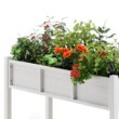 LUE BONA 48 in. x 18 in. x 30 in. White Raised Planter Boxes, Elevated Plastic Garden Bed Stand for Backyard, Patio, Balcony DPTHD230022-6