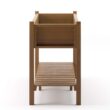 LUE BONA 48 in. x 18 in. x 30 in. Teak Raised Planter Boxes, Elevated Plastic Garden Bed Stand for Backyard, Patio, Balcony DPTHD230022-10