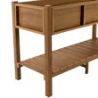 LUE BONA 48 in. x 18 in. x 30 in. Teak Raised Planter Boxes, Elevated Plastic Garden Bed Stand for Backyard, Patio, Balcony DPTHD230022-10