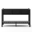LUE BONA 48 in. x 18 in. x 30 in. Black Raised Planter Boxes, Elevated Plastic Garden Bed Stand for Backyard, Patio, Balcony DPTHD230022-7