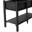 LUE BONA 48 in. x 18 in. x 30 in. Black Raised Planter Boxes, Elevated Plastic Garden Bed Stand for Backyard, Patio, Balcony DPTHD230022-7