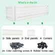 ALL METAL WORKS 24 inch by 72 inch Rectangle Brilliant White Metal Planter Box PTTM2X6X18-BRILLIANTWHITE