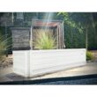 ALL METAL WORKS 24 inch by 72 inch Rectangle Brilliant White Metal Planter Box PTTM2X6X18-BRILLIANTWHITE