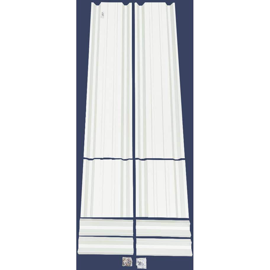 ALL METAL WORKS 24 inch by 72 inch Rectangle Brilliant White Metal Planter Box PTTM2X6X18-BRILLIANTWHITE