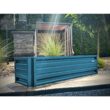 ALL METAL WORKS 24 inch by 72 inch Rectangle Hawaiian Blue Metal Planter Box PTTM2X6X18-HAWAIIANBLUE