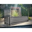 ALL METAL WORKS 24 inch by 72 inch Rectangle Slate Gray Metal Planter Box PTTM2X6X18-SLATEGRAY