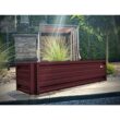 ALL METAL WORKS 24 inch by 72 inch Rectangle Burgundy Metal Planter Box PTTM2X6X18-BURGUNDY