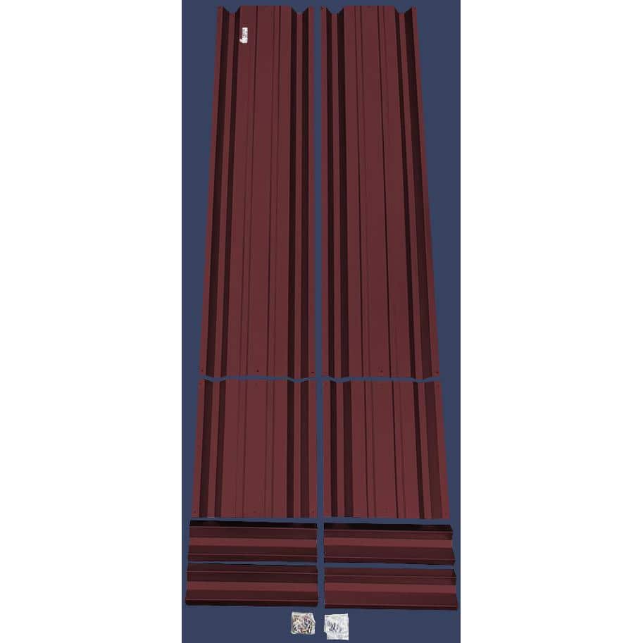 ALL METAL WORKS 24 inch by 72 inch Rectangle Burgundy Metal Planter Box PTTM2X6X18-BURGUNDY