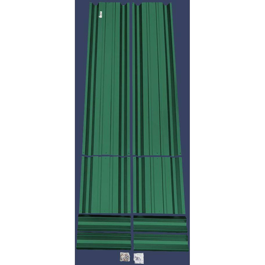 ALL METAL WORKS 24 inch by 72 inch Rectangle Forest Green Metal Planter Box PTTM2X6X18-FORESTGREEN