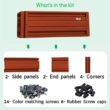 ALL METAL WORKS 24 inch by 48 inch Rectangle Barn Red Metal Planter Box PTTM2X4X18-BARNRED