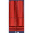 ALL METAL WORKS 24 inch by 48 inch Rectangle Bright Red Metal Planter Box PTTM2X4X18-BRIGHTRED