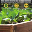 VEIKOUS 71 in. L x 31 in. W Large Wooden Raised Garden Bed Outdoor with Legs and Liner, Carbonized PG0102-08RT VEIKOUS 71 in. L x 31 in. W Large Wooden Raised Garden Bed Outdoor with Legs and Liner, Carbonized PG0102-08RT