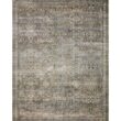 LOLOI II Layla Antique/Moss 9 ft. x 12 ft. Distressed Oriental Printed Area Rug LAYLLAY-13ANMO90C0