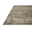 LOLOI II Layla Antique/Moss 9 ft. x 12 ft. Distressed Oriental Printed Area Rug LAYLLAY-13ANMO90C0