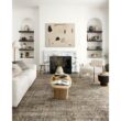 LOLOI II Layla Antique/Moss 9 ft. x 12 ft. Distressed Oriental Printed Area Rug LAYLLAY-13ANMO90C0