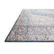 LOLOI II Layla Blue/Tangerine 9 ft. x 12 ft. Distressed Bohemian Printed Area Rug LAYLLAY-07BBTG90C0