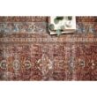 LOLOI II Layla Brick/Blue 9 ft. x 12 ft. Distressed Bohemian Printed Area Rug LAYLLAY-01BKBB90C0