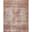 LOLOI II Layla Cinnamon/Sage 9 ft. x 12 ft. Distressed Bohemian Printed Area Rug LAYLLAY-11CMSG90C0
