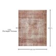 LOLOI II Layla Cinnamon/Sage 9 ft. x 12 ft. Distressed Bohemian Printed Area Rug LAYLLAY-11CMSG90C0