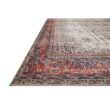 LOLOI II Layla Ivory/Brick 9 ft. x 12 ft. Distressed Bohemian Printed Area Rug LAYLLAY-12IVBK90C0