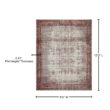 LOLOI II Layla Ivory/Brick 9 ft. x 12 ft. Distressed Bohemian Printed Area Rug LAYLLAY-12IVBK90C0