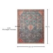 LOLOI II Layla Marine/Clay 9 ft. x 12 ft. Distressed Bohemian Printed Area Rug LAYLLAY-10NNCG90C0